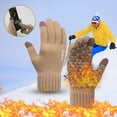 thumbnail image 2 of YIKA Winter Knit Gloves Warm Full Finger Gloves for Men and Women with Upgraded Touch Screen Anti slip Fleece Lined Winter Gloves, 2 of 2