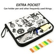 thumbnail image 2 of Accordion File Organizer with Zip Closure 13 Pockets Expanding File Folder Letter A4 Paper Document Organizer for Home Office Logo with Various Halloween, 2 of 7