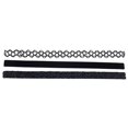 thumbnail image 1 of LUX ACCESSORIES Tattoo Black Velvet Suede and Studded Stone Choker Set (3pc) (BLACK), 1 of 2