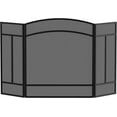 thumbnail image 2 of Fireplace Screen 3 Panel Wrought Iron 48"(L) x 29"(H) Spark Guard Cover(Sanded Black), 2 of 15