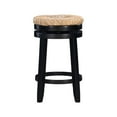 thumbnail image 3 of Home Square 25.5" Wood Swivel Counter Stool in Black - Set of 2, 3 of 7