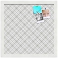 thumbnail image 2 of PinPix 15x15 Custom Cork Bulletin Board Argyle Gray Poster Board Has a Fabric Style Canvas Finish, Framed in Argyle Gray, by ArtToFrames (PinPix-638), 2 of 6