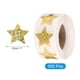 thumbnail image 2 of 500 piezas de etiquetas adhesivas en forma de estrella dorada de 1 pulgada para tienda y hogar, 2 of 6