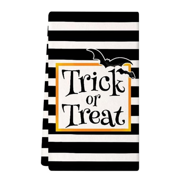 Clearance Under $2.06! 1 Pack Halloween Kitchen Towel 60x40cm Cotton Decorative Dish Towel for Festive Kitchen Dining Table (One Size F)