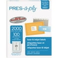 thumbnail image 3 of PRES-a-ply Laser Address Labels, 1 x 4, White, 2000/Box, 3 of 4