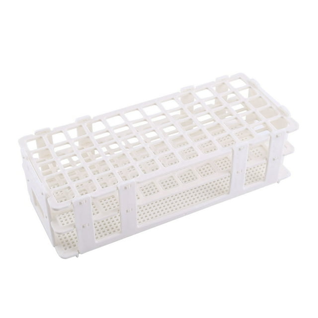 Gradilla para tubos de plástico, 1 pieza de tubos de ensayo de plástico, equipo de laboratorio, gradilla para tubos de ensayo, diseño elevado