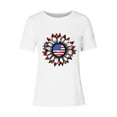 thumbnail image 4 of Simua Womens Summer Casual Short Sleeve Tops Patriotic T-Shirt 4th of July Shirt Fashion Printed Shirt, 4 of 4