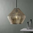 thumbnail image 2 of Walker Edison 12" Pendentif Scintillement Couronne Fait à la Main - Nickel, 2 of 3