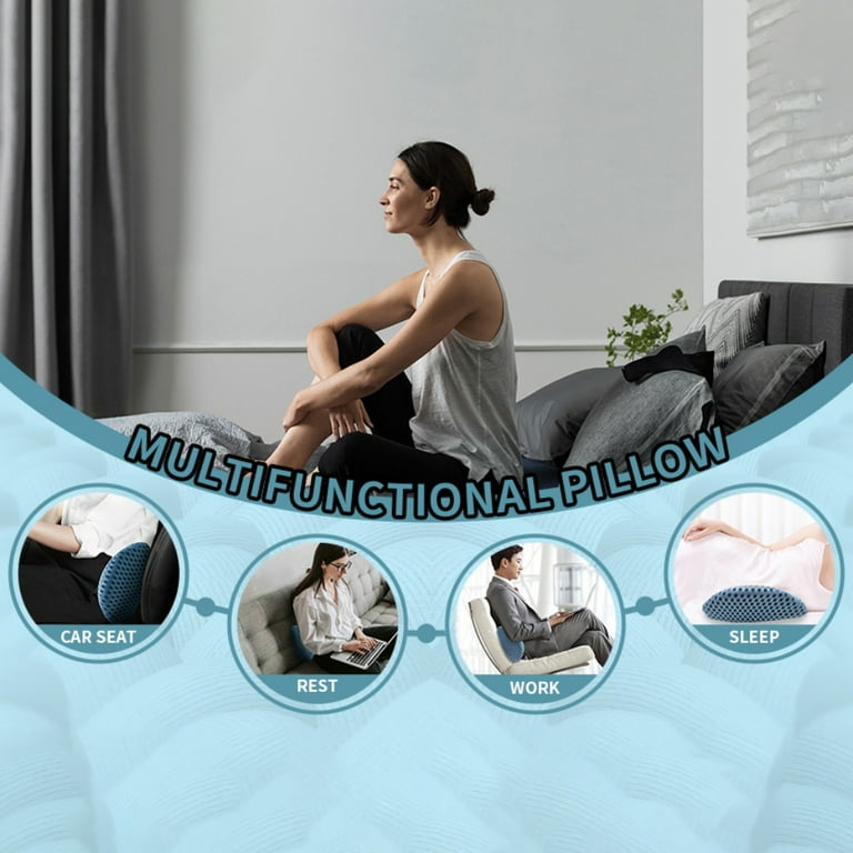 Lumbar Support Pillow Ergonomic Memory Foam Lumbar Pillow Relieve Back Pain Breathable Detachable Washable Perfect Back Pillow Green Walmart