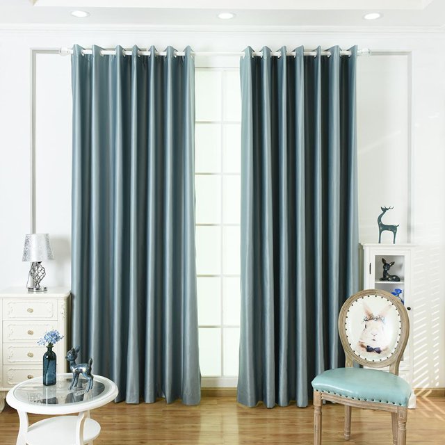 Panel de Cortina de Arandela Soledad Multicolor Cortina de Pliegues 140x245cm Azul