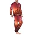 thumbnail image 2 of Rocae Pumpkins for Men's Pajamas Set Mens Pjs Sets Long Sleeve Button Down Sleepwear-Small, 2 of 7