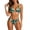 Green, variant on Erwazi Women's Printed Triangle 2 Piece Halter Bikini Set Swimwear Bathing Suit