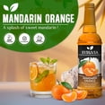 thumbnail image 2 of Syruvia Mandarin Orange Flavored Syrup for Drinks, Cocktails, Lemonades, Iced Teas and Desserts – 25.4 fl oz, 2 of 6