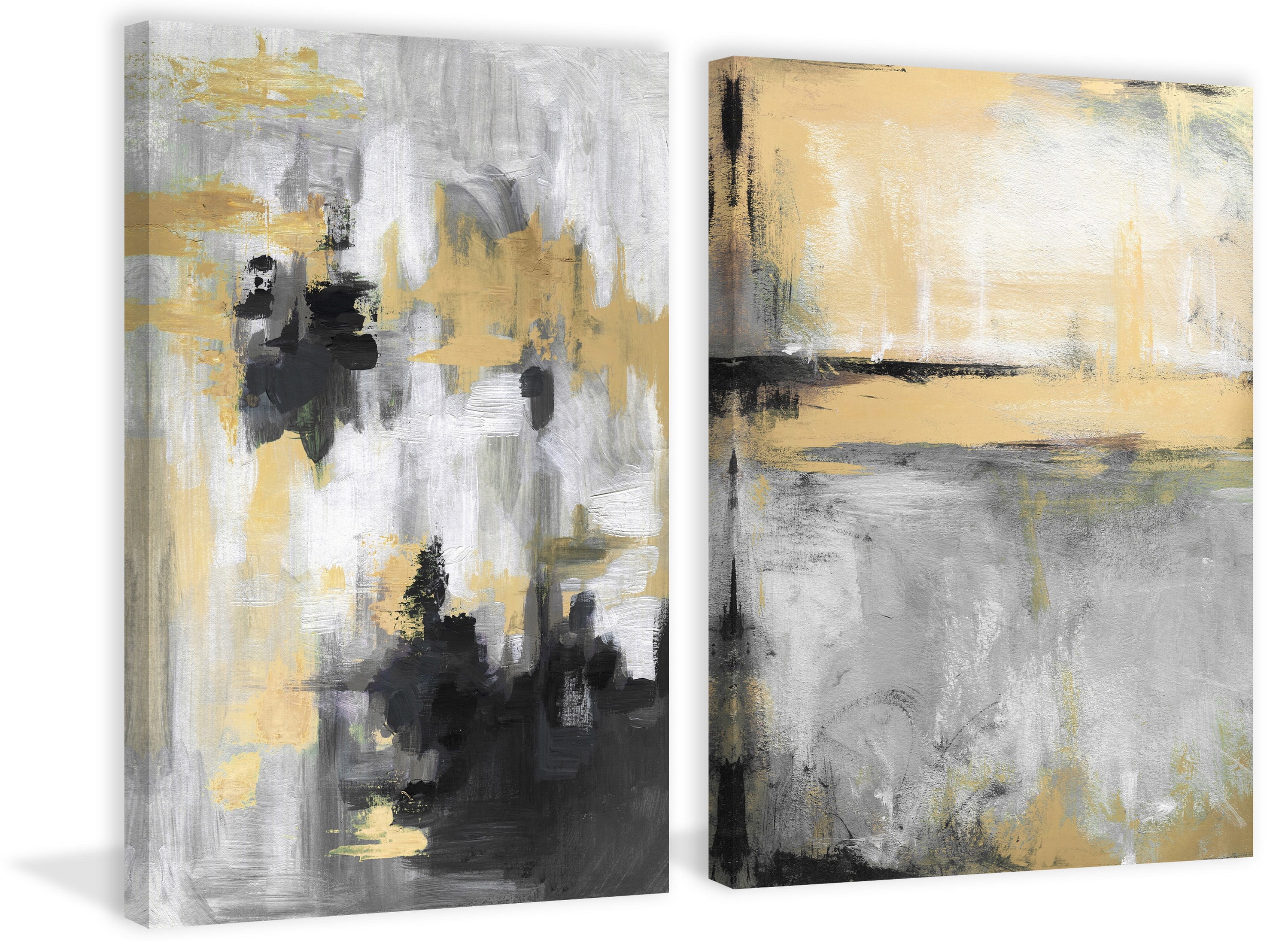 Marmont Hill Dark Cream Diptych
