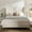 Cream, variant on King Bed Frame Upholstered Bed with Tall Headboard, Chenille Platform Bed King Size, No Box Spring Needed, Easy Assembly, Ivory