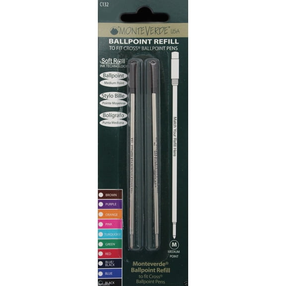Monteverde Black Ballpoint Pen Refill for Cross