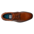 thumbnail image 3 of Nunn Bush Men's Stark Plain Toe Oxford Leather Business Formal Derby Dress Casual Lace-Up, Cognac, 12 m, 3 of 8