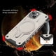 thumbnail image 5 of For iPhone 14 Case Compatible with MagSafe Four Corner Airbags PC TPU Phone Cover - Grey, 5 of 5