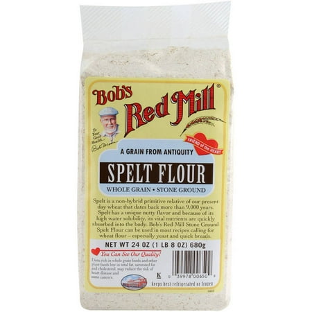 Bob's Red Mill Whole Grain Stone Ground Spelt Flour, 24 oz, 4 count