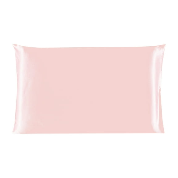REGALWOVEN 19 Momme Silk Pillowcase 350 Thread Count Silk Pillow Cover, Pink Travel(14"x20")