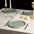 thumbnail image 3 of Stone Lain Claire 4-Piece Dinner Plate Set Stoneware, Service for 4, Green, 3 of 6