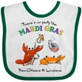 thumbnail image 3 of Inktastic There's No Party Like Mardi Gras with Partying Seafood Boys or Girls Baby Bib, 3 of 4
