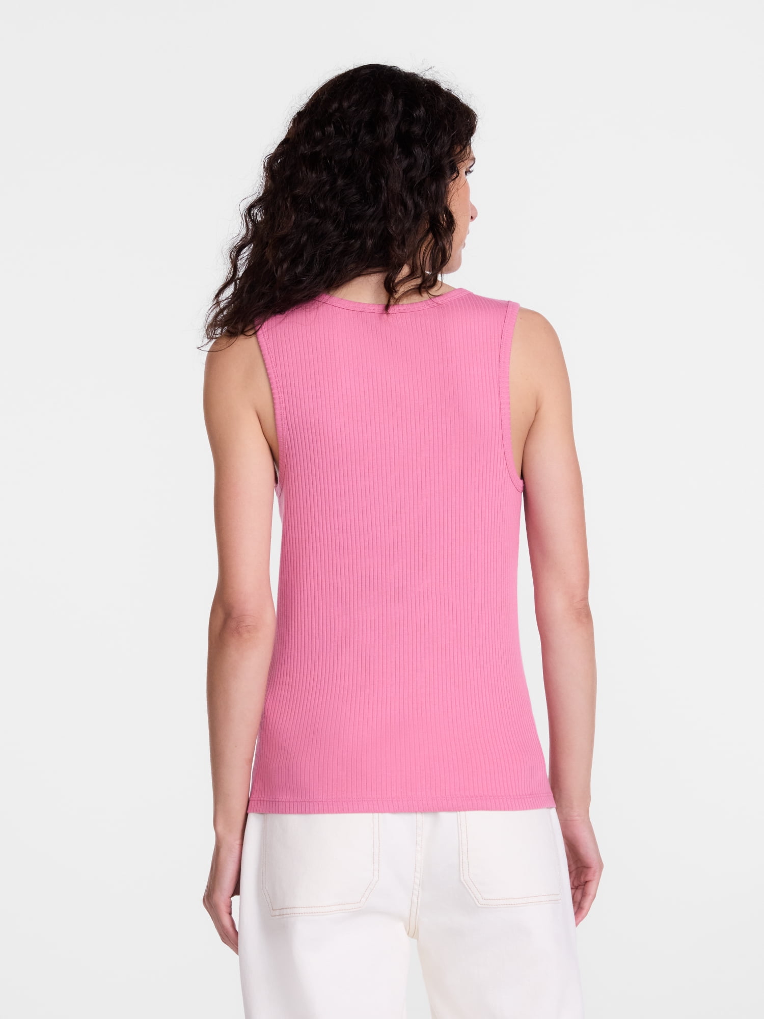 Scenario Women's Wide Ribbed Tank Top, Sizes XS-XXXL