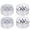 White, variant on NFTIGB 4pcs 1.9 inches / 48 mm Aluminium Alloy Wheel Rims Hubs for 1/10 RC Crawler Fit for Axial SCX10 TRX4 High Performance RC Climber Replacement Parts White