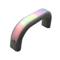 6 Colors LED Light-Up Tumbler Handle for 40oz/30oz Cups, Comfortable Water Bottle Handle for Outdoor, Party, Night Events, Creative and Fun Accessory,Gray