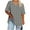 Gray, variant on Ashirexll Short Sleeve Shirts for Women, Summer Tops for Women, Women's Oversized-neck Short Sleeve Solid Base Shirt Sports T-shirt