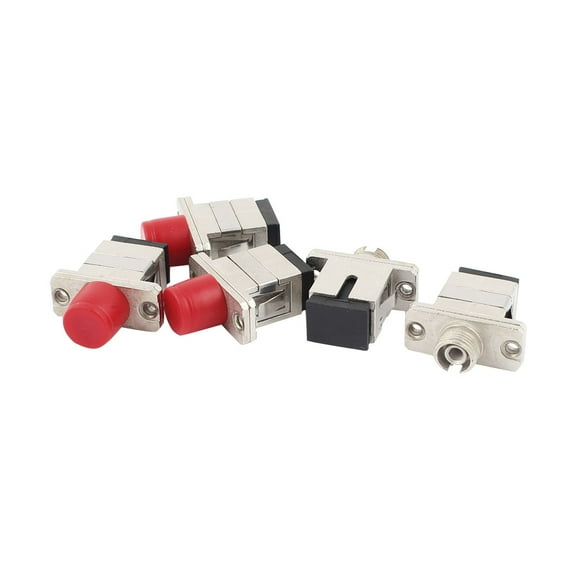 Unique Bargains CATV SC to FC Optical Fiber Cable Coupler Adapter 5 Pcs
