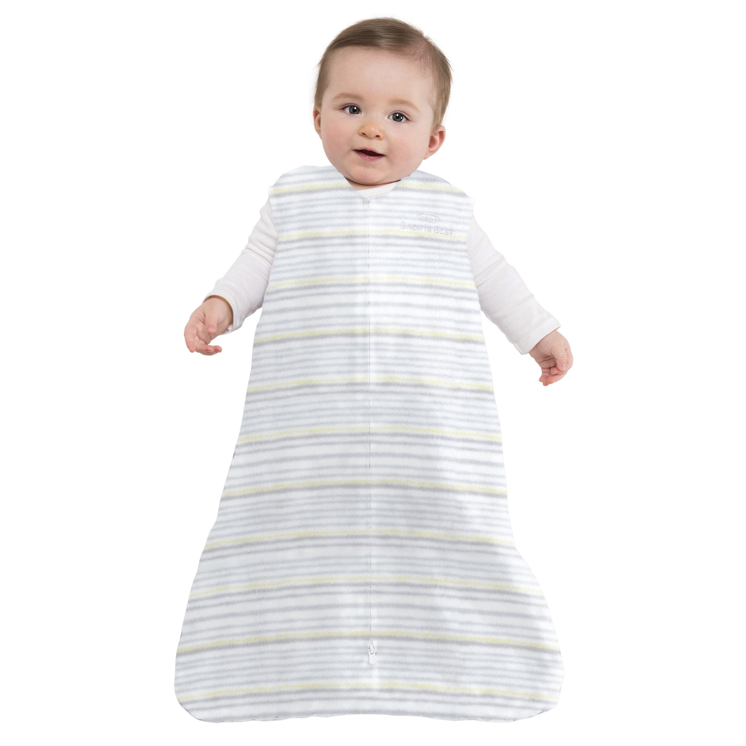 HALO SleepSack Wearable Blanket, Micro-Fleece, Multi Stripe Grey
