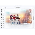thumbnail image 2 of Telón de fondo ABPHQTO 150x220cm Navidad Muñeco de Nieve Trineo Copos de Nieve, 2 of 2