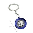 thumbnail image 6 of Mightlink Wheel Rim Keychain Cool 3D Zinc Alloy Multi-colored Auto Parts Car Key Ring Pendant Backpack Ornament, 6 of 7