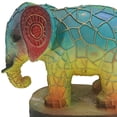 thumbnail image 1 of Lámpara de mesa retro de vidrio, lámpara de mesita de noche teñida de resina, adorno para el hogar (elefante), 1 of 7