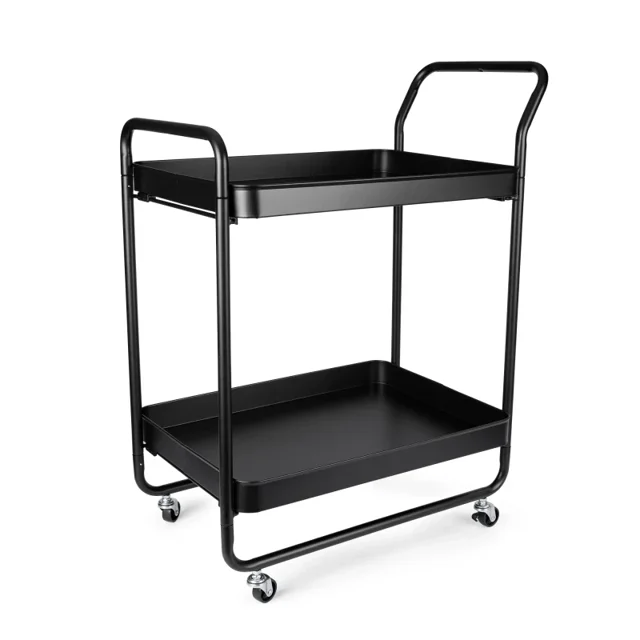 Carrito Rodante de Almacenamiento de 2 Niveles de Plástico - Crown Baccara