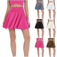thumbnail image 4 of Xuhomer Summer Tennis Skirt for Women High Waist Elastic Flowy Skirts Built-in Shorts Yoga Active Workout Gym Hiking Running Shorts, 4 of 4