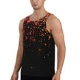 thumbnail image 2 of Easygdp Colorful Sparkling Men's Tank Top, Sleeveless Muscle T Shirts, Breathable, Quick-Dry, Loose for Gym, Running, Fitness - Medium, 2 of 9