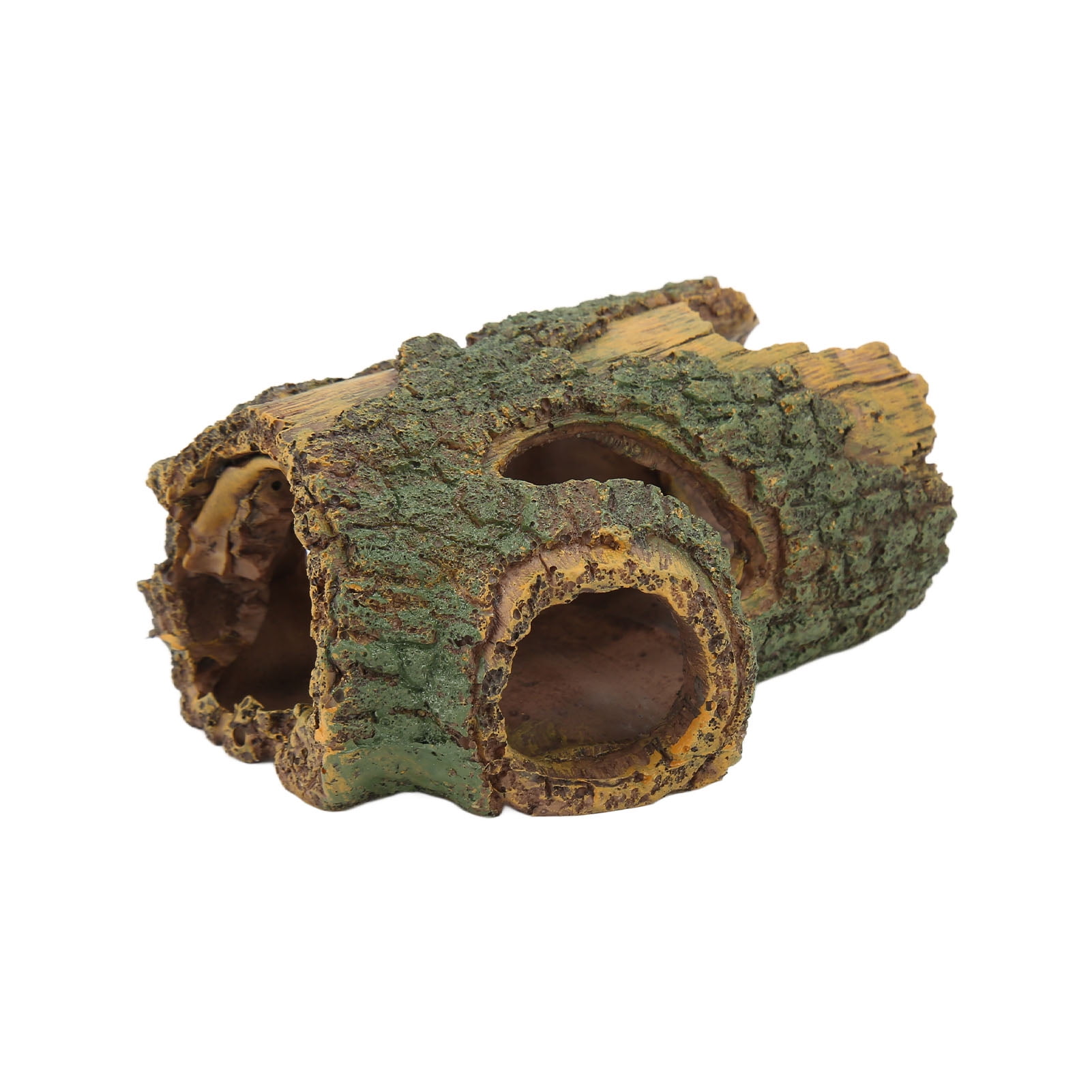 NFTIGB Large Resin Wood Trunk Aquarium Ornament - Artificial Tree Hole Fish Tank Decoration for Aquascaping, Submersible Hideout Cave Decor (8.66 inches / 22 cm)