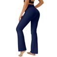 thumbnail image 2 of Yoga Pants Women, Flare Leggings for Women with Pockets Crossover High Waisted Bootcut Yoga Pants, 2 of 6
