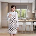thumbnail image 4 of Thickened Double Layer Korean Version Apron Canvas Strap Minimalist Home Kitchen Cooking Fouling Sleeve Set, 4 of 4