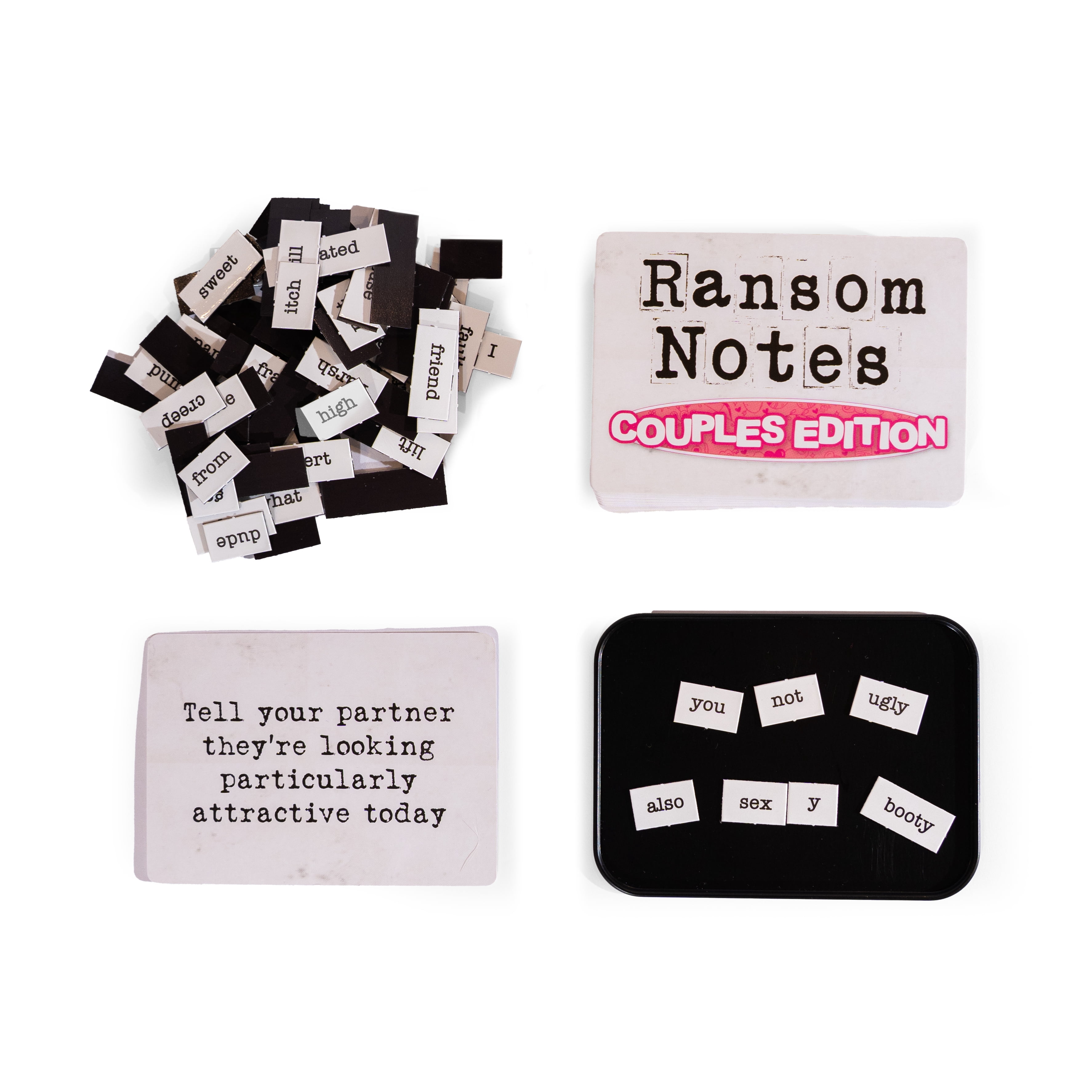 Ransom Notes: Couples Edition Party Card Game, Magnetic Word Tile Sentence-Building Game for Adults