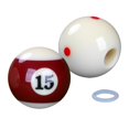 thumbnail image 4 of DYNWAVECA Billiards Cue Ball with Hole Billiard Stroke Trainer Lightweight Perforated Pool Cue Stroke Trainer Billiards Cue Accessories With Target Ball, 4 of 10