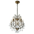 thumbnail image 2 of 18" 5-Light Classic/Traditional Lighting Fixture Antique Gold Glam Crystal Chandelier, 2 of 9