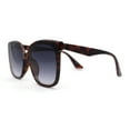 thumbnail image 3 of Womens Inset Lens Horn Rim Plastic Oversize Sunglasses Tortoise Smoke, 3 of 4