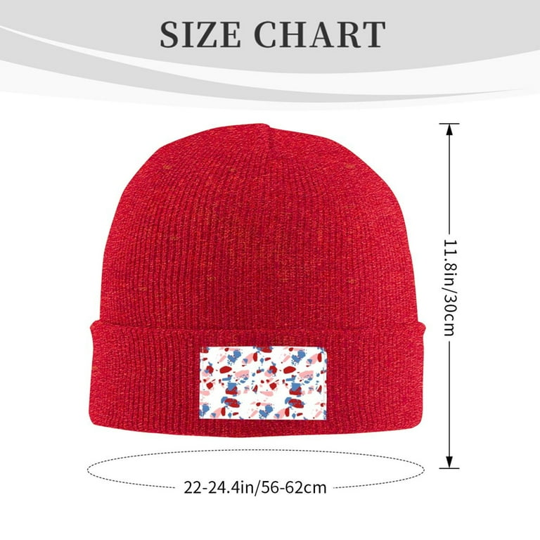 ZICANCN Colorful Terrazzo Stone Texture Knit Beanie Hat, Winter