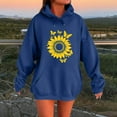 thumbnail image 2 of Makaor Womens Hoodies Pullover Tunic Sweatshirt with Pockets Fleece Long Sleeve Tops Graphic Oversized Clothes, 2 of 4