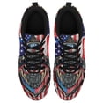 thumbnail image 2 of Bulldog American Flag Running Shoes Sneakers Mesh Black Size 10, 2 of 5