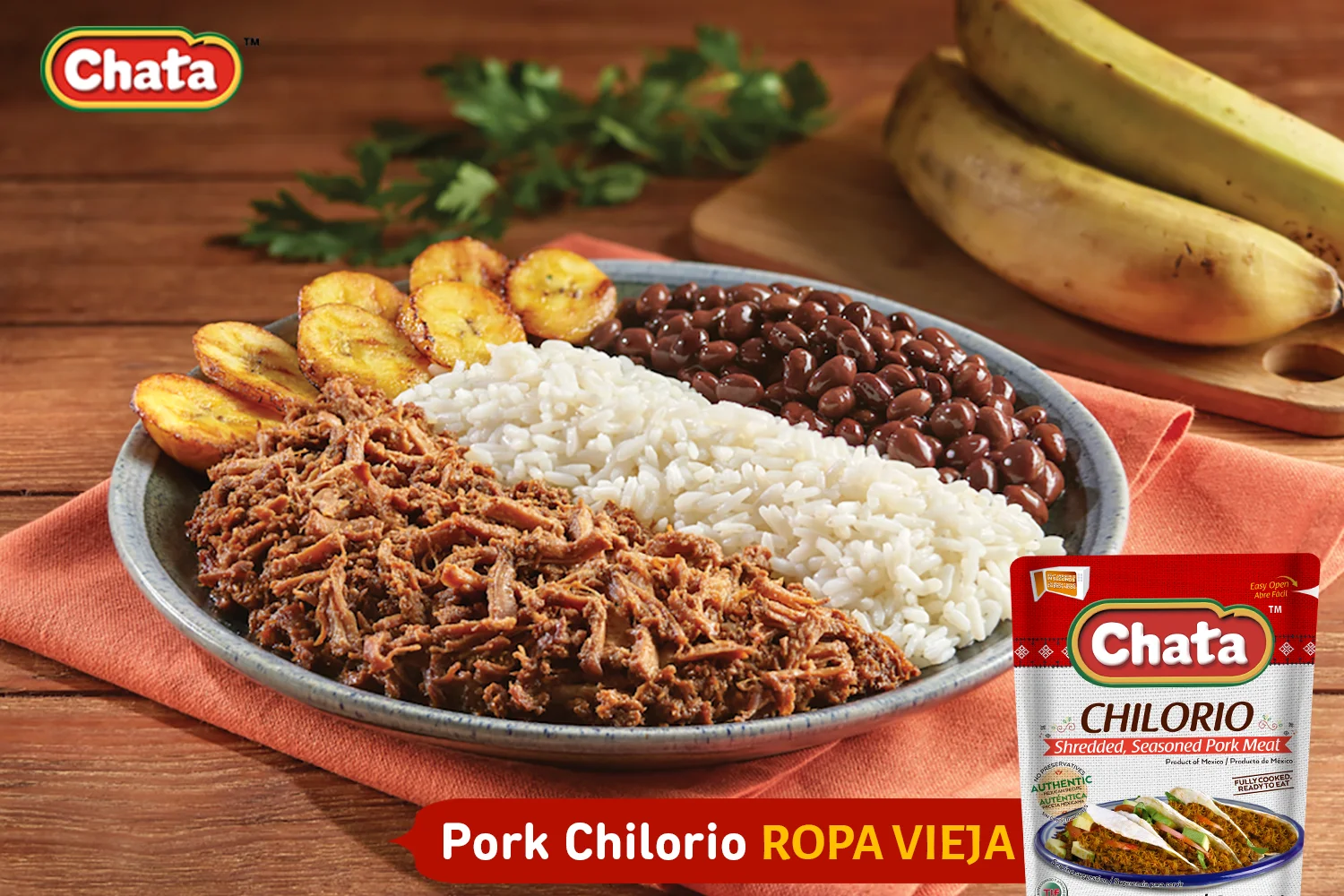Chata Chilorio Pork Pouch, 8.8 oz, Pack of 1