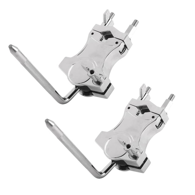 2X Support de Tambour Simple Clip de Bras de Tambour Support de Montage Pièces de Tambour Clip